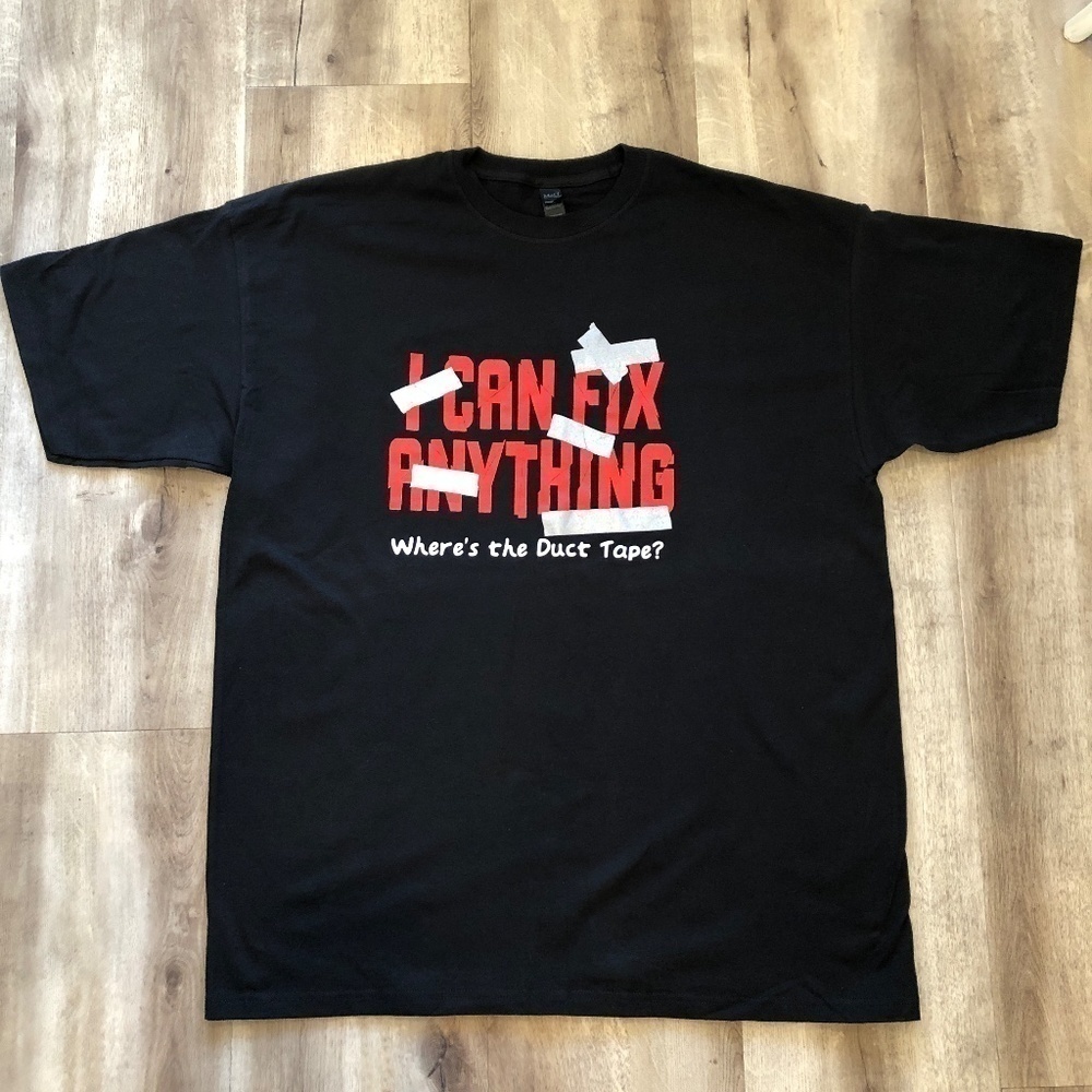 FUNNY T shirt, Mens Black Graphic Tee, Funny Dad Quote, Sz XXL, New Without Tags